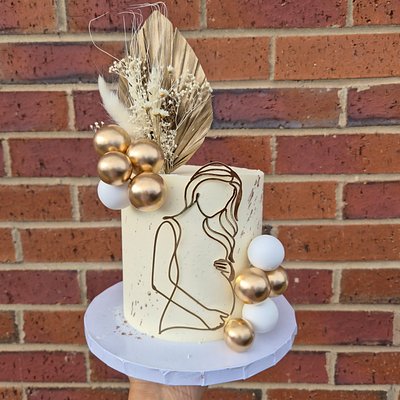 Baby Shower Cake - Silhouette