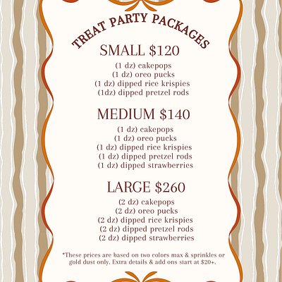 Treat Party Packages 