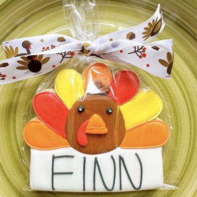Personalized Turkey Cookie 