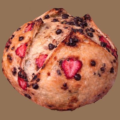 Strawberry Chocolate Chip Sourdough Loaf