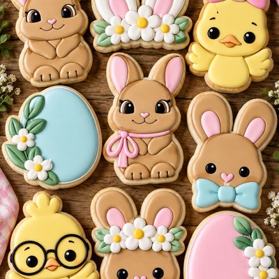1 Easter cookie, your design