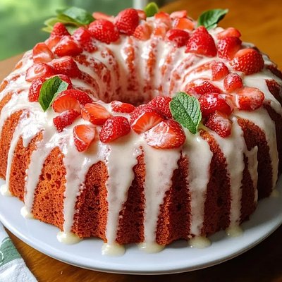 Strawberry Pound Cake 