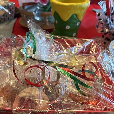 Christmas Basket Of Drop Cookies