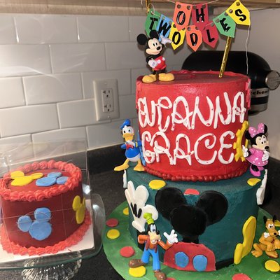 Custom 2 Tiered Cake 