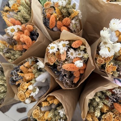 Lavender Peach Dried Bouquets 
