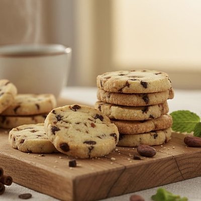 🍒 Cherry Sablé Cookies 