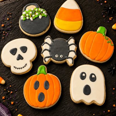 Halloween Sugar Cookies (Box of 6)