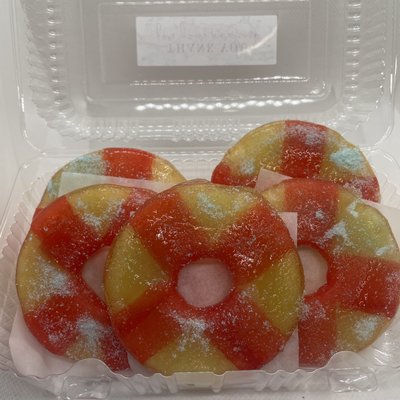 5 Candied Pineapple Rings