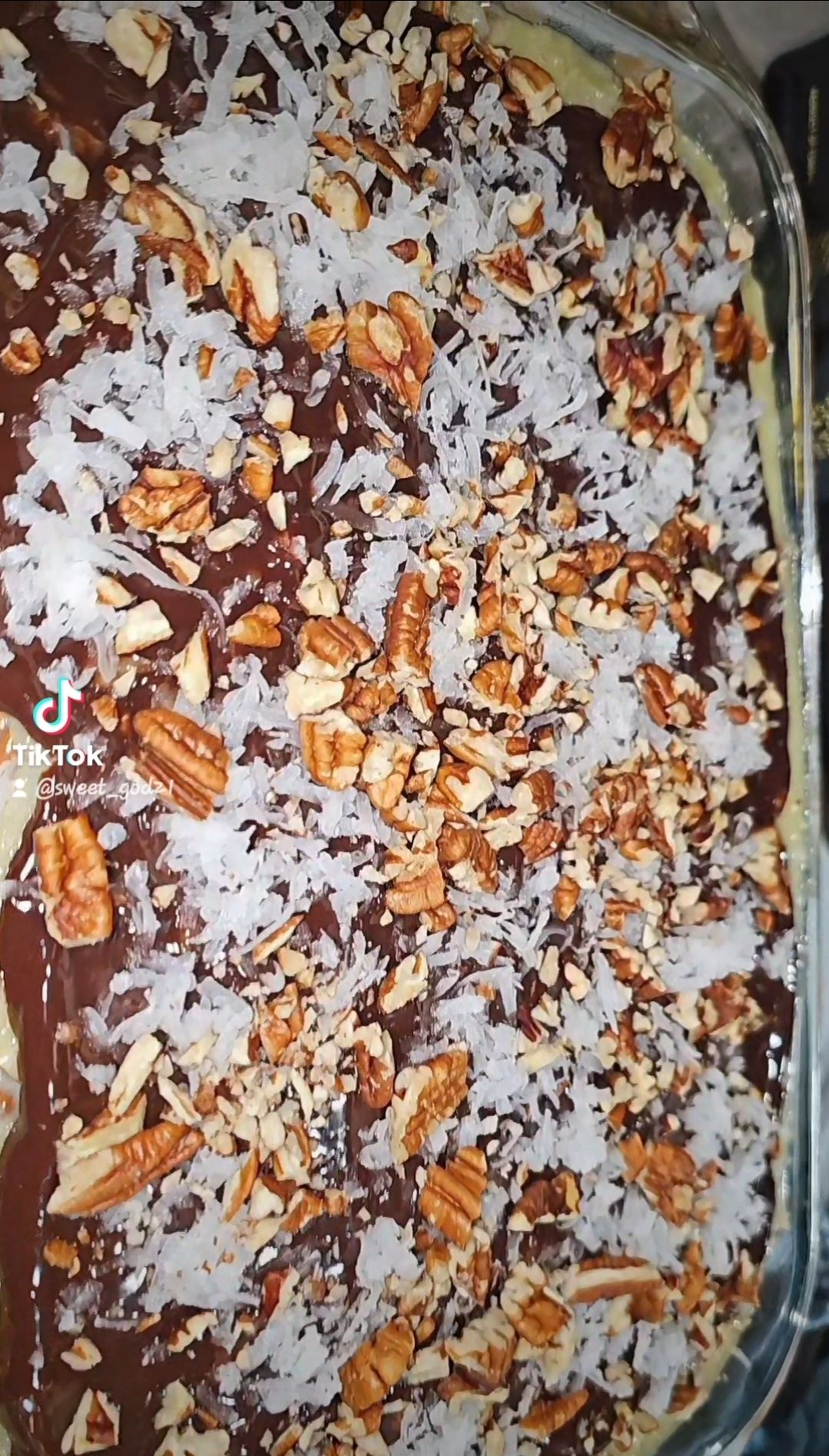 German Chocolate Poke Cake 