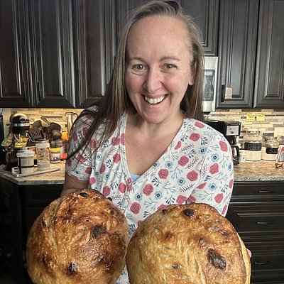 Cranberry White Chocolate Sourdough Boule