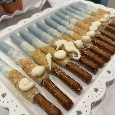 Dipped Pretzel Rods