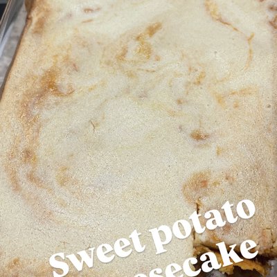 Sweet Potato Cheesecake Brownie 