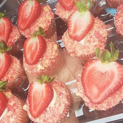 Strawberry Crunch Cupcakes - Half Dozen