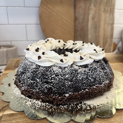 Peppermint Mocha Bundt Cake