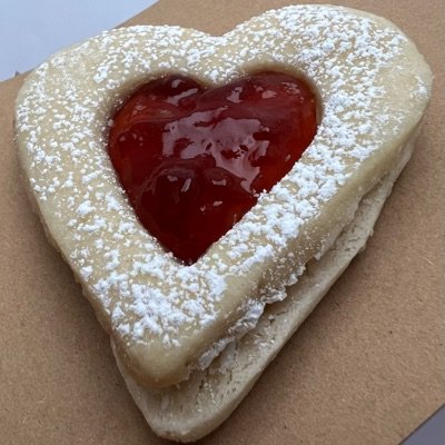 Strawberry & White Chocolate Shortbread Cookie