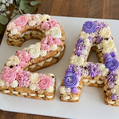 Letter Or Number Cookie Cake