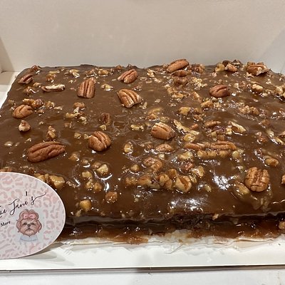 Praline Topped Triple Chocolate Brownies 