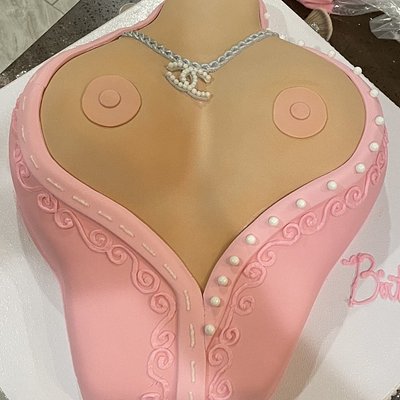 124. Bachelor Party Cake Fondant ~25 Servings