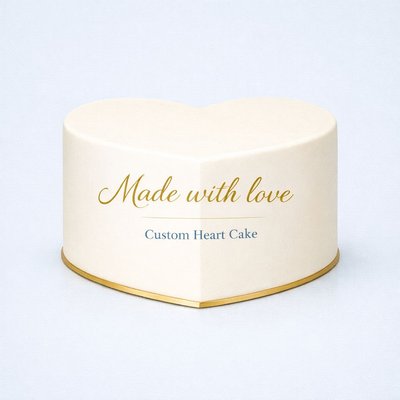 Custom Heart Cake 