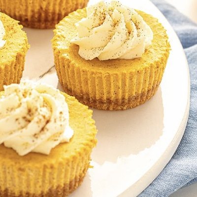 Mini Pumpkin Cheesecakes