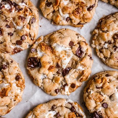 S’mores Sourdough Cookies 