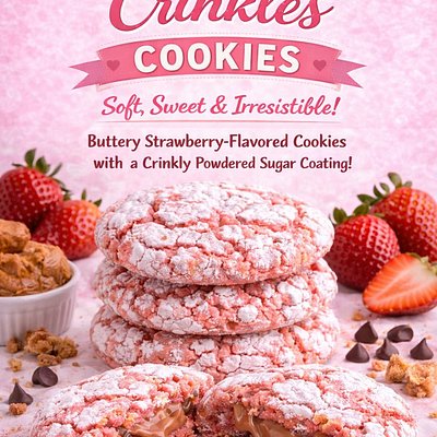 Strawberry crinkles 