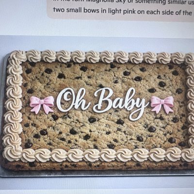 Chocolate Cookie 1/4 Sheet Cakes 
