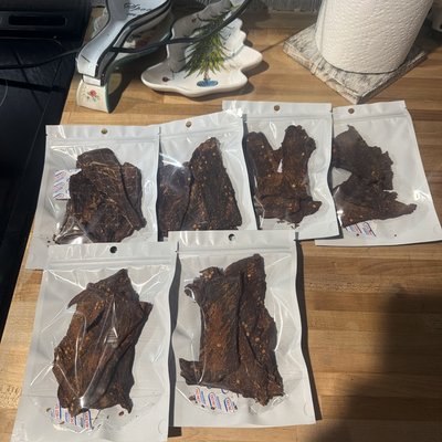 Homemade Hand cut Jerky 3oz 