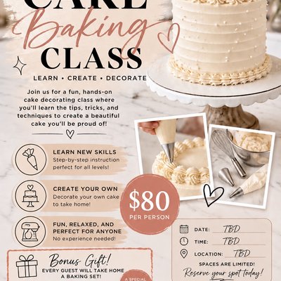 Cake Decorating Class