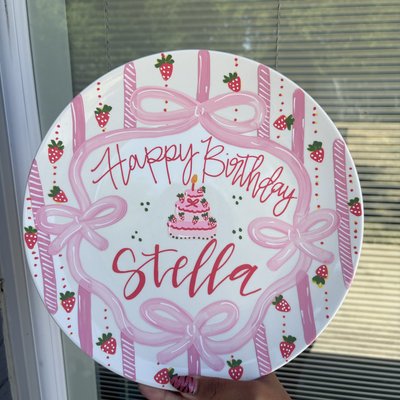Painted Birthday Plate 