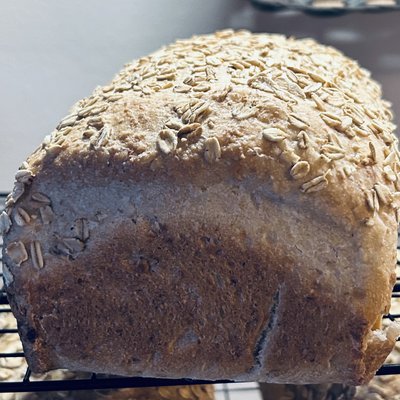 Sourdough Maple Oat Sandwich Bread