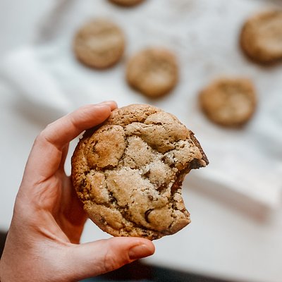 Sourdough Browned Butter Chocolate Chip Cookies with Sea Salt - Pack Of 2