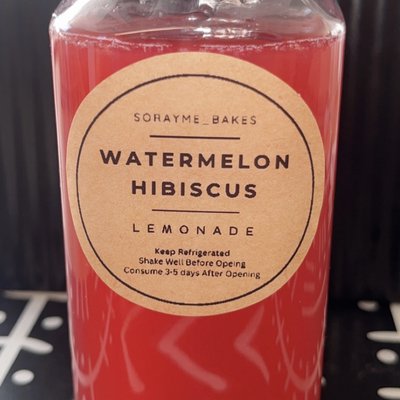 Watermelon Hibiscus Lemonade 