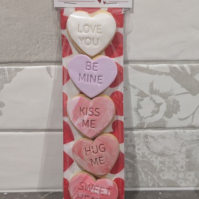 Valentines Day Love Heart 5pk