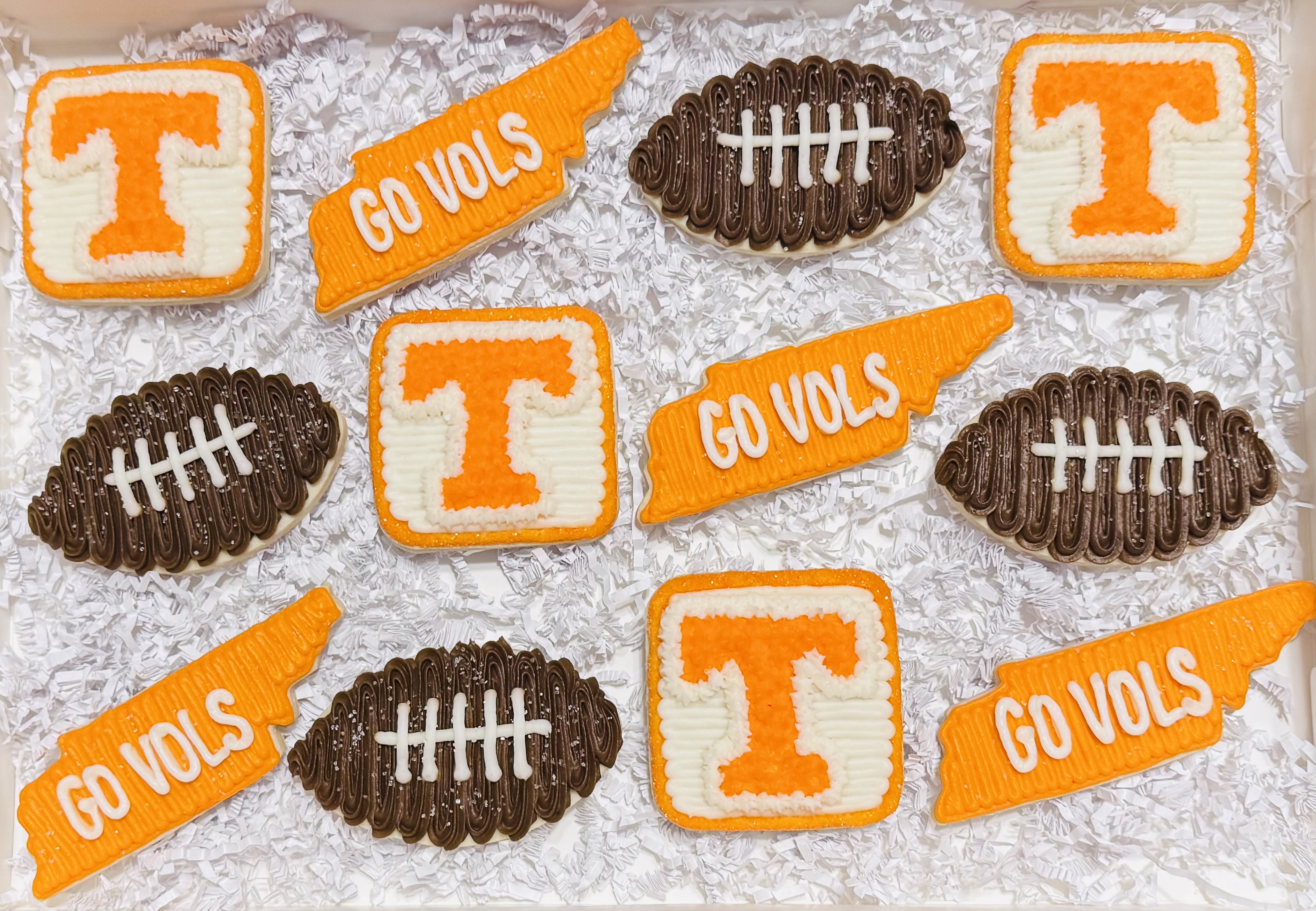 Tennessee Vols Sugar Cookies With Buttercream Frosting