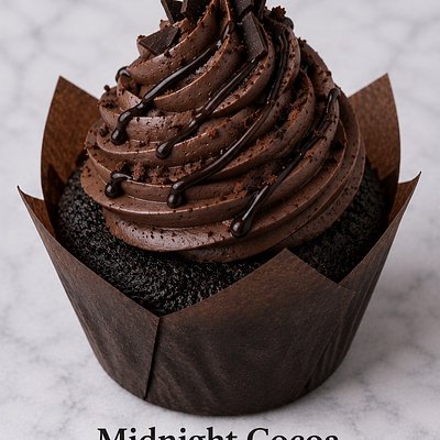🍫Midnight Cocoa Cupcakes