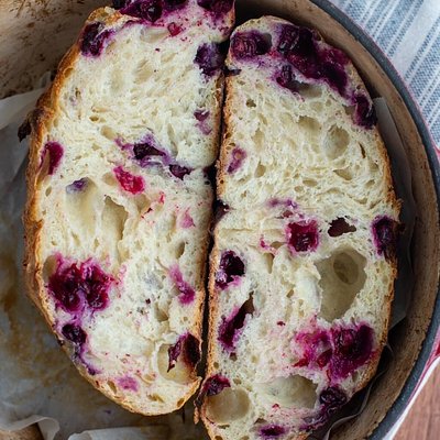 1/2 Loaf Lemon Blueberry Cream Cheese (Machine Sliced)