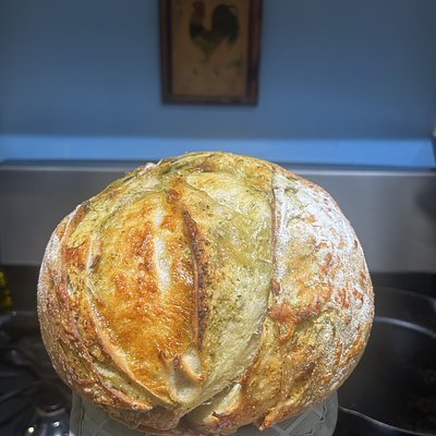 Pesto Parmesan Sourdough 