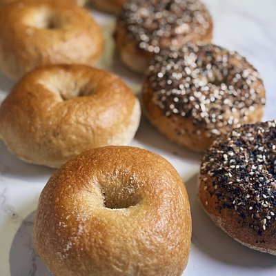 Sourdough Bagels