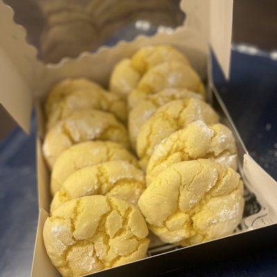 Lemon Crinkle Cookies 1 Dozen 