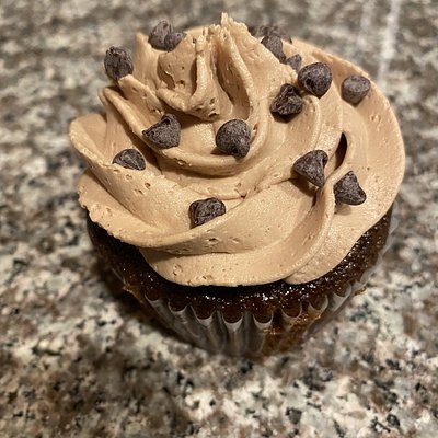 Chocolate Chocolate Chip Cupcakes 