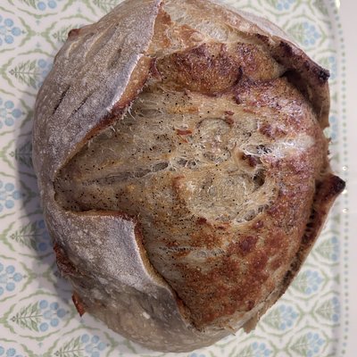Black Pepper Parmesan Sourdough Round Loaf