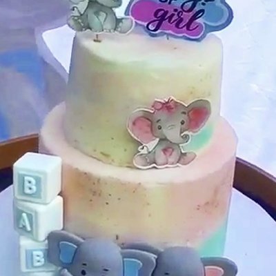 Cake Two Tiers 4” & 6” 