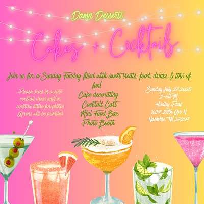 Cakes & Cocktails🍹Single Ticket (1)