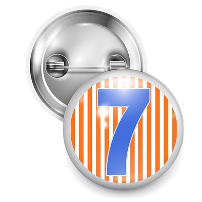 OKC #7 Wearable Button Pin 