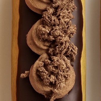 Orange Coffee Crunch Eclair
