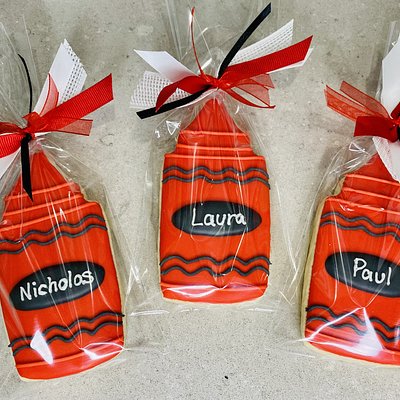 Crayon Cookie Favor