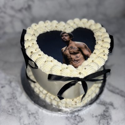 6” Heart cake 