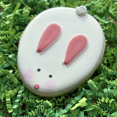 Egg Shaped Bunny Cookie