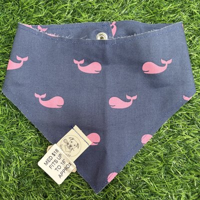 Medium Navy & Pink Whales